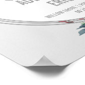 Modern Gray | Welkomstwoord winterweduwen Poster (Hoek)