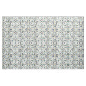 Modern Gray Yellow Floral Waterverf Pattern Stof (Fat Quarter)