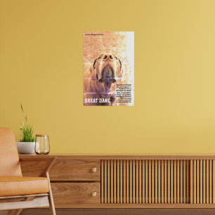 Modern Great Dane Poster groen 