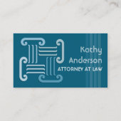 Modern Greek Columns Attorney Visitekaartje (Achterkant)