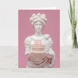 Modern Greek Statue Funny Birthday Card Kaart