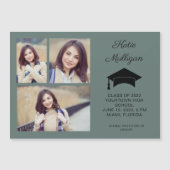 Modern Green 3 Photo Afstuderen Save Date 2022 (Voorkant)