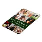 Modern Green 9 Photo Collage voor opa Magneet (Linkerzijde)