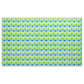 Modern Green and Blue Geometric Chevron Pattern Stof (Yard (91,4 cm))