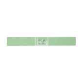 Modern Green and Brown Forest Wedding Uitnodigingen Wikkel (Vlak)