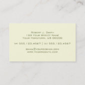 Modern Green and Gold Visitekaartje (Achterkant)