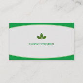 Modern Green and White Visitekaartje (Voorkant)