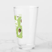 Modern Green Avocado Fun Quote Glas (Links)