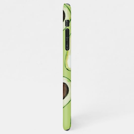 Modern Green Avocado Fun Quote iPhone Hoesje (Linkerkant)