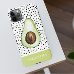 Modern Green Avocado Persoonlijke naam iPhone 11Pro Max Hoesje<br><div class="desc">Modern Green Avocado Persoonlijke naam</div>