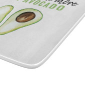 Modern Green Avocado Quote voor Avocado Lover Gift Snijplank (Hoek)