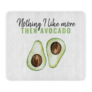 Modern Green Avocado Quote voor Avocado Lover Gift Snijplank