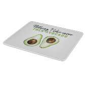 Modern Green Avocado Quote voor Avocado Lover Gift Snijplank (Hoek)