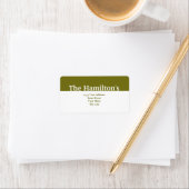 Modern Green Banner Etiket (Insitu)