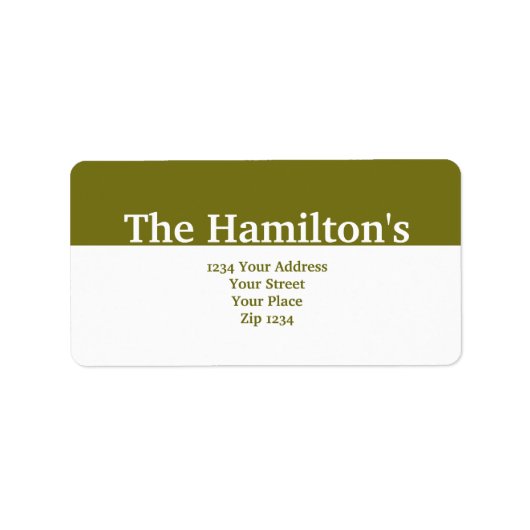 Modern Green Banner Etiket (Voorkant)