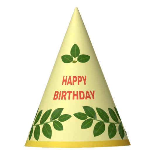 Modern Green Bay verlaat verjaardag Feesthoedjes (Voorkant)