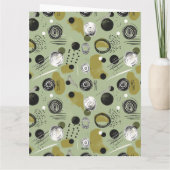 Modern Green Boho Abstract Brother Birthday Kaart (Achterkant)