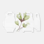 Modern Green Boho Calligraphy Wedding Bedankt Bedankdoosjes (Uitgevouwen)