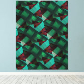 Modern-Green-Brown-very Nice Canvas Afdruk (Insitu (Houten vloer))