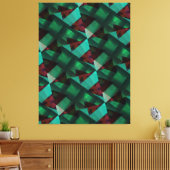 Modern-Green-Brown-very Nice Canvas Afdruk (Insitu (Woonkamer))