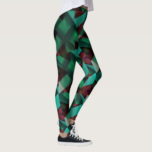 Modern-Green-Brown-very Nice Leggings (Rechts)