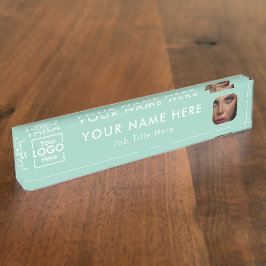 Modern Green Business Logo & Photo Professional Naambordje