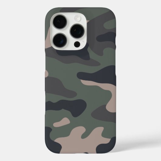 Modern Green Camo Pattern Case-Mate iPhone Case (Achterkant)