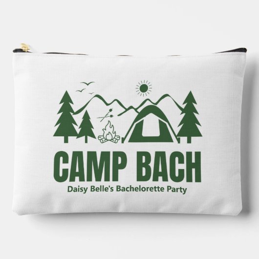 Modern Green Camp Bachelorette Weekend Etui (Voorkant)