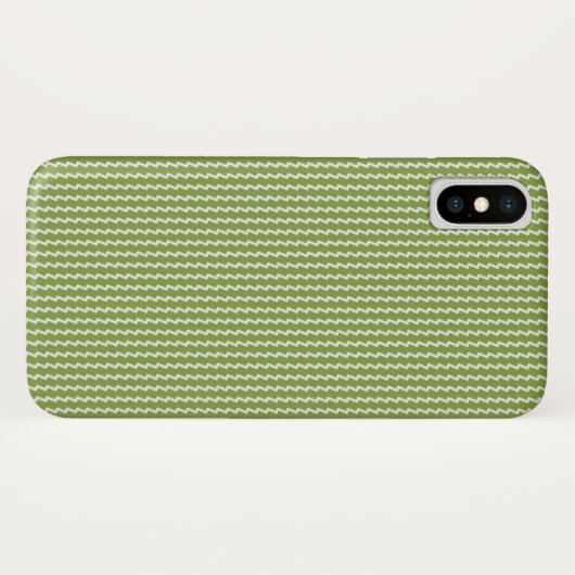 Modern Green Chevron Pattern Case-Mate iPhone Case (Achterkant (horizontaal))