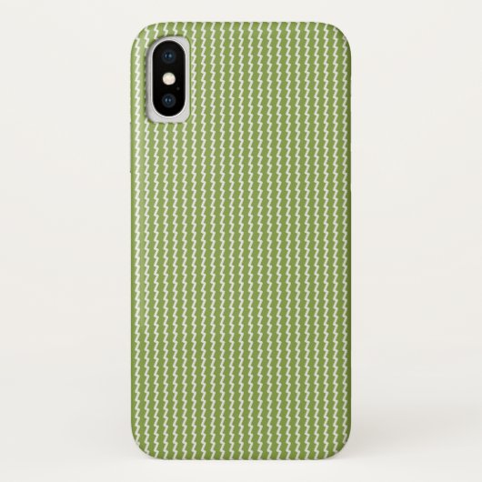 Modern Green Chevron Pattern Case-Mate iPhone Case (Achterkant)