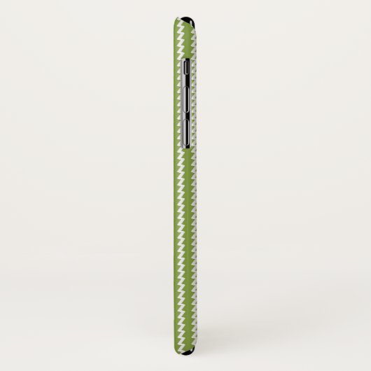 Modern Green Chevron Pattern Case-Mate iPhone Case (Achterkant/links)