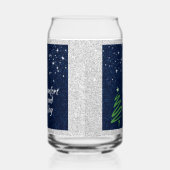 Modern Green Christmas Tree Festive Blikvorm Glas (Rechts)