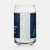 Modern Green Christmas Tree Festive Blikvorm Glas (Links)