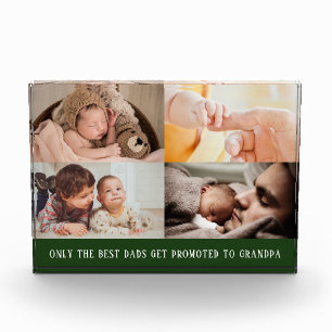 Modern Green Collage voor Grandpa Photo Block Fotoblokken