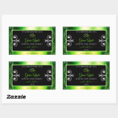 Modern Green Dazzling Product Labels - juwelen zwa (Vel)