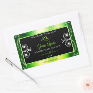 Modern Green Dazzling Product Labels - juwelen zwa