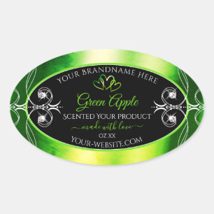 Modern Green Dazzling Product Labels - juwelen zwa