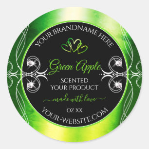 Modern Green Dazzling Product Labels - juwelen zwa