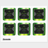 Modern Green Dazzling Product Labels - juwelen zwa (Vel)