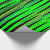 Modern Green Designer Gift Wrap Cadeaupapier (Hoek)
