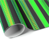 Modern Green Designer Gift Wrap Cadeaupapier (Rol Hoek)
