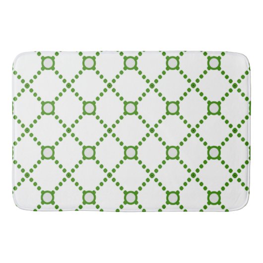 Modern Green Diamond Badmat (Voorkant)