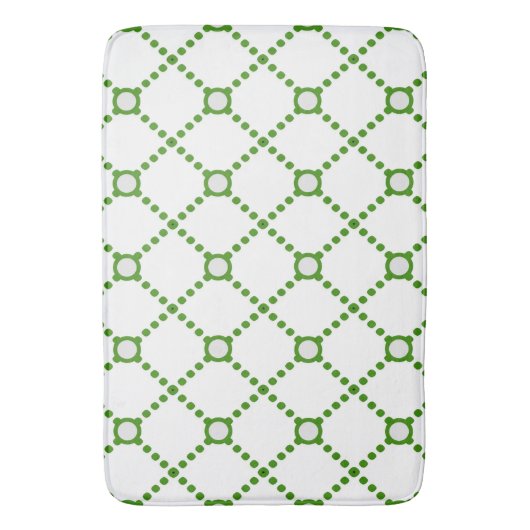 Modern Green Diamond Badmat (Voorkant Verticaal)
