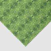 Modern Green Diamond Pattern Tissuepapier (Detail)