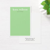 Modern Green Earring Jewelry Display Card Visitekaartje (Bureau)