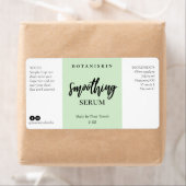 Modern Green Face Serum Labels (Insitu)