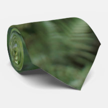 Modern Green Fern Stropdas