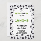 Modern Green Field Sports Thema voor kinderen Kaart (Voorkant)