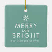 Modern Green | Foto | Broers Gift Keramisch Ornament (Achterkant)