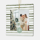 Modern Green | Foto van de familie | INITIAAL Keramisch Ornament (Links)